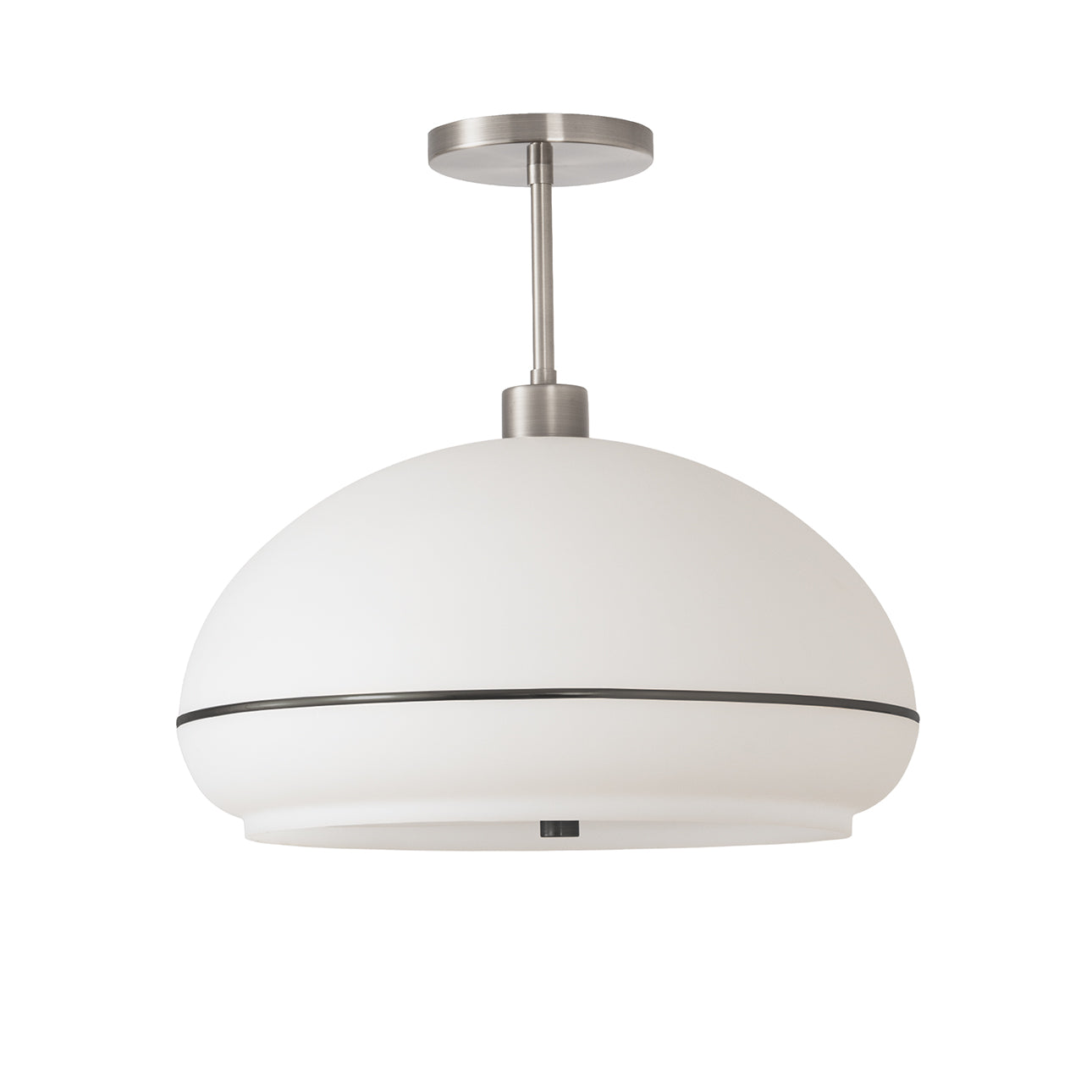 Nova of California 2115844BKN Morelli Semi-Flush Mount in Satin Nickel