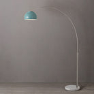Nova of California 2113822BL Float 1-Light Arc Lamp in Satin Nickel / White (2BL)