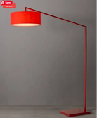 Nova of California 2110925 Stretch 1-Light Arc Lamp in Red