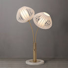 Nova of California 1210799WB Bloom 2-Light Lampe de table en laiton vieilli