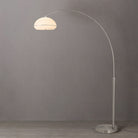 Lampe à arc Simple Morelli de Nova of California 2115825SN en nickel satiné