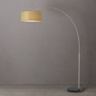 Nova of California 2110819AV Float 1-Light Arc Lamp in Satin Nickel / Black