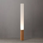Lampe sur pied cylindrique Tambo de Nova of California 2710799ASH en laiton vieilli et noyer / Laiton vieilli