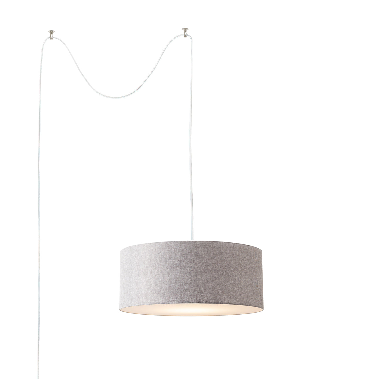Nova of California 2110840CG Stretch Swag Lamp in Satin Nickel
