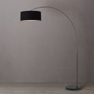 Nova of California 2110820BK Float 1-Light Arc Lamp in Black Nickel / Black