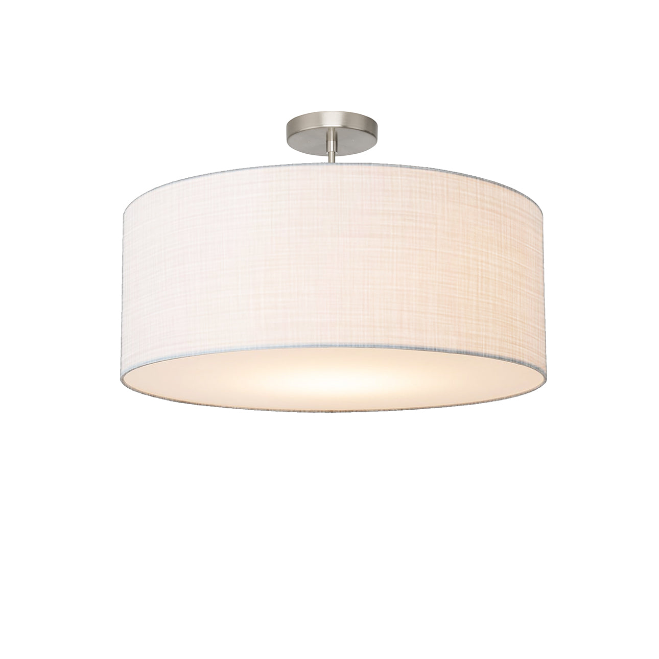 Nova of California 2110844WH Semi-remorque allongéePlafonnier en nickel satiné