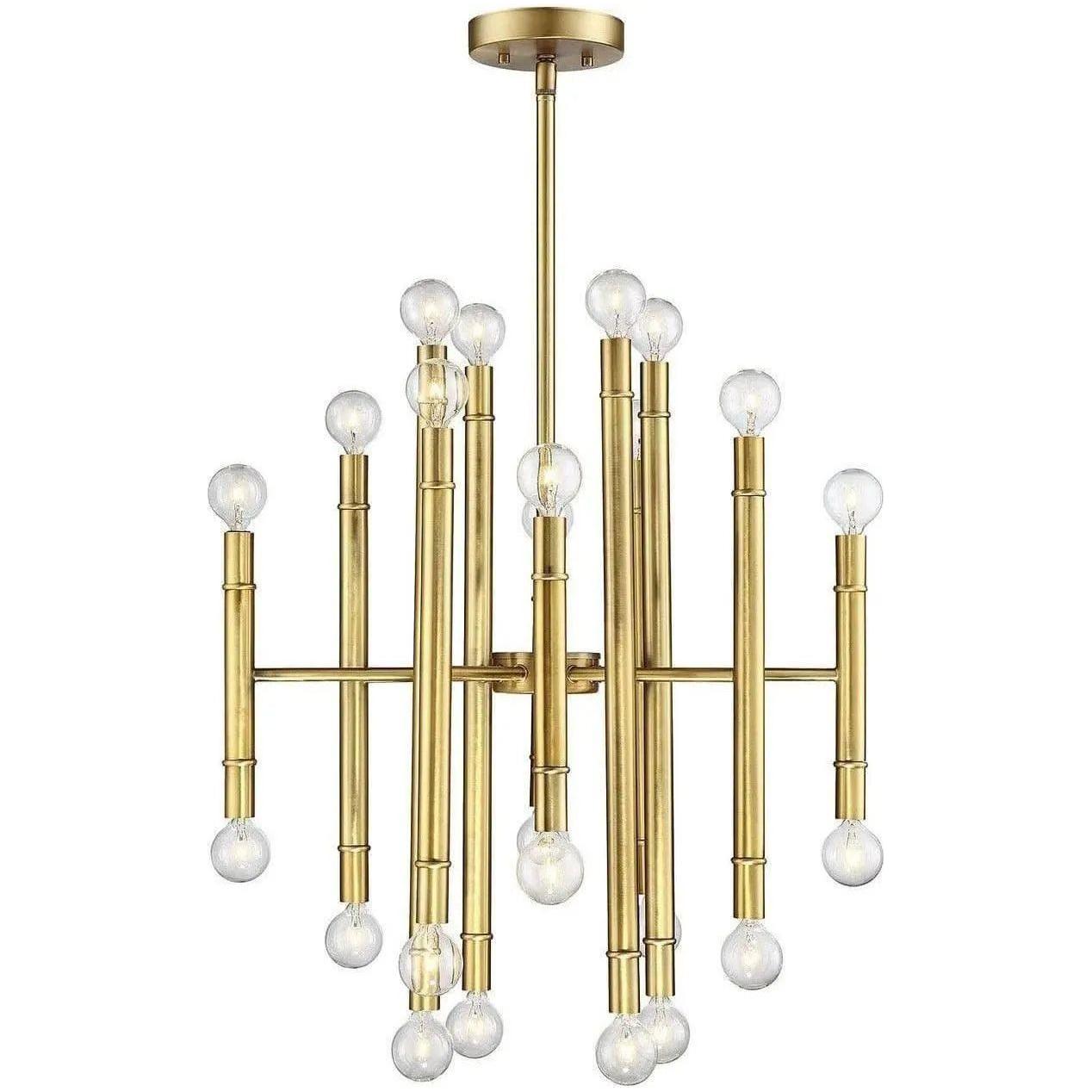Meridian Lite Trends - Meridian 24 Light Chandelier - M10040NB | Montreal Lighting & Hardware