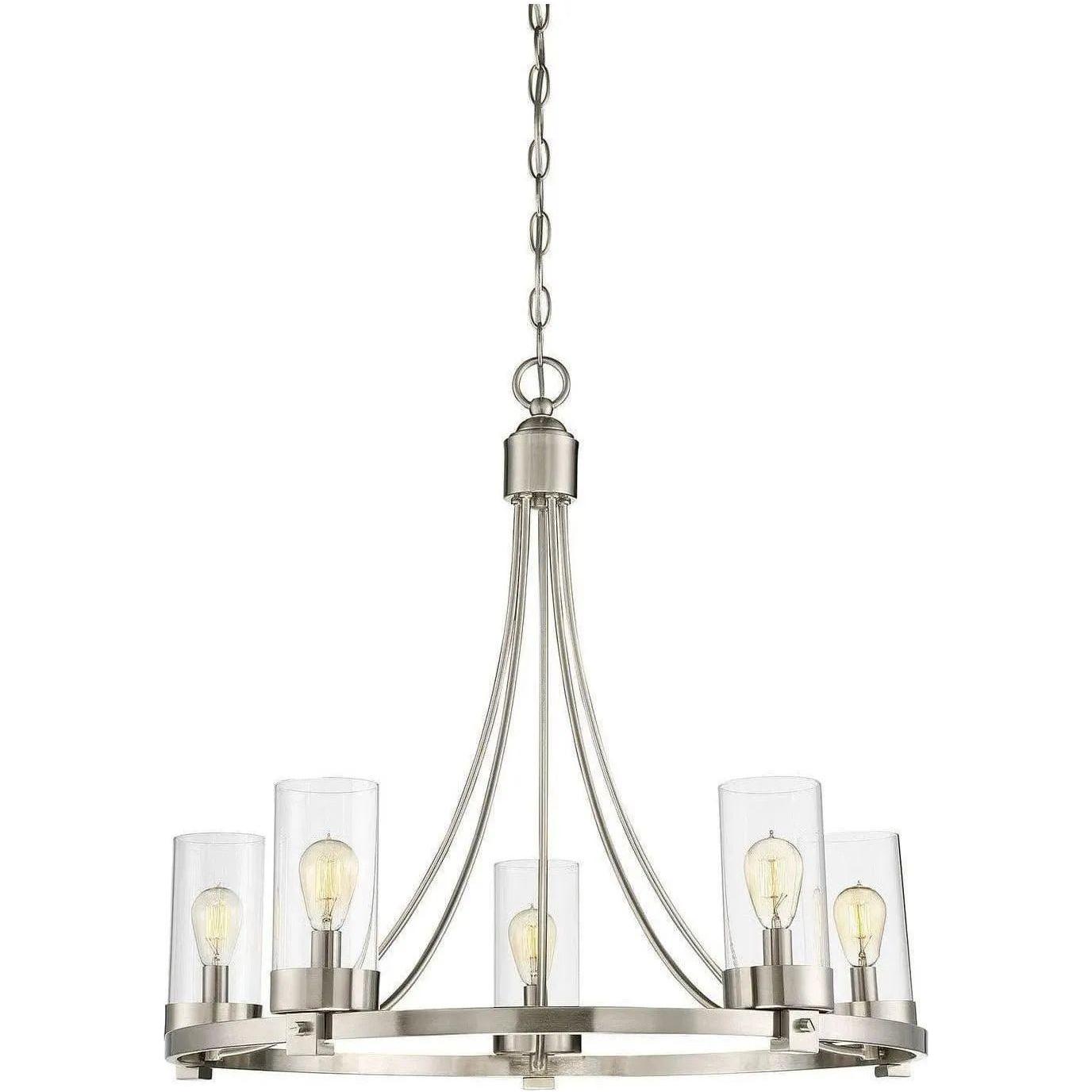 Meridian Lite Trends - Meridian Five Light Chandelier - M10018BN | Montreal Lighting & Hardware