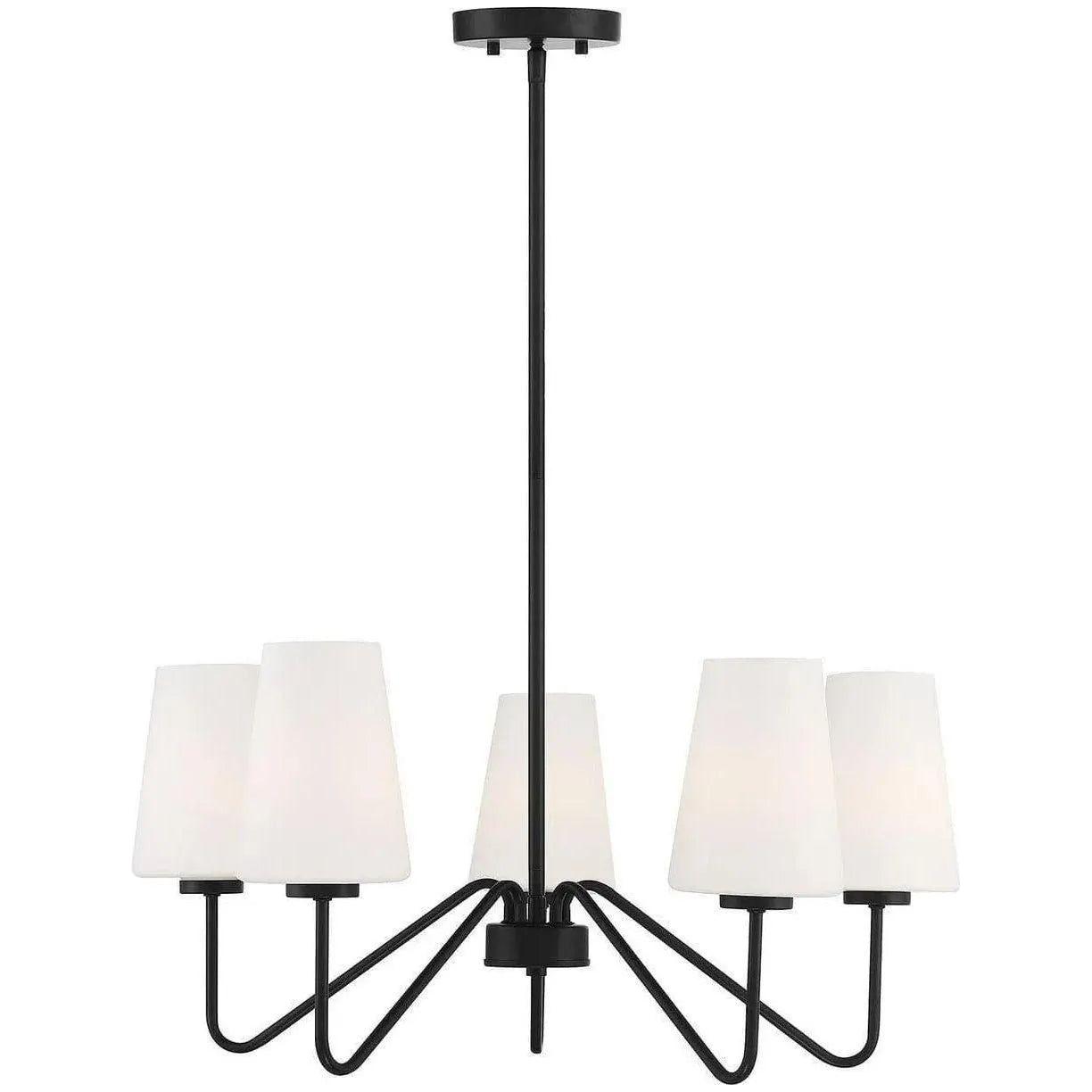 Meridian Lite Trends - Meridian Five Light Chandelier - M10060MBK | Montreal Lighting & Hardware