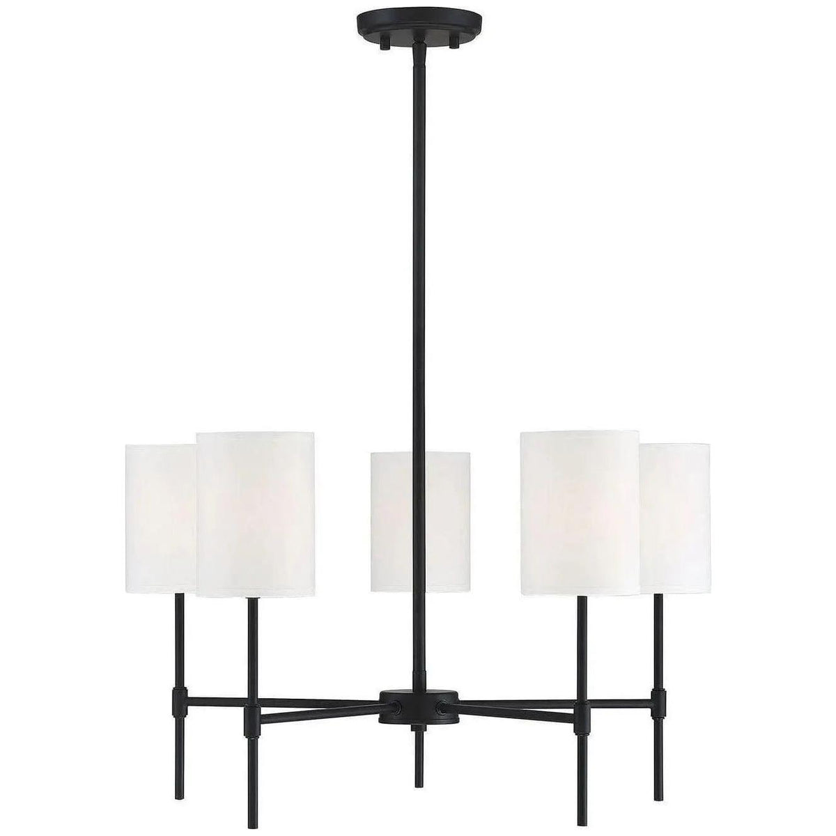 Meridian Lite Trends - Meridian Five Light Chandelier - M10067MBK | Montreal Lighting & Hardware
