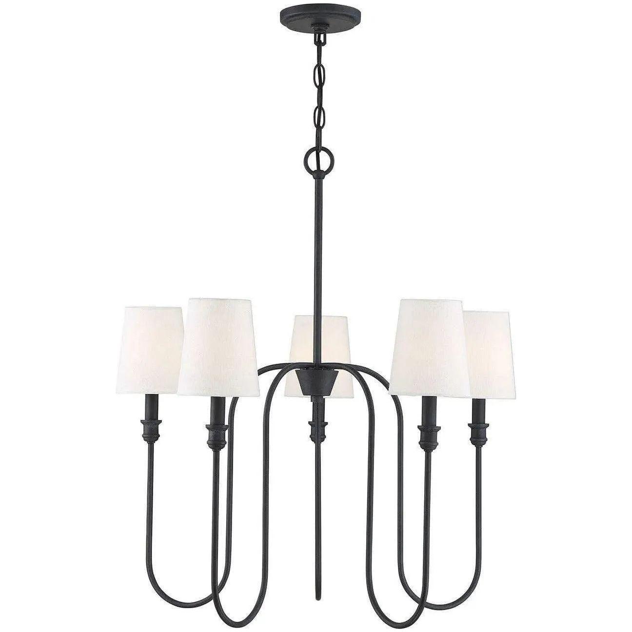 Meridian Lite Trends - Meridian Five Light Chandelier - M10077AI | Montreal Lighting & Hardware
