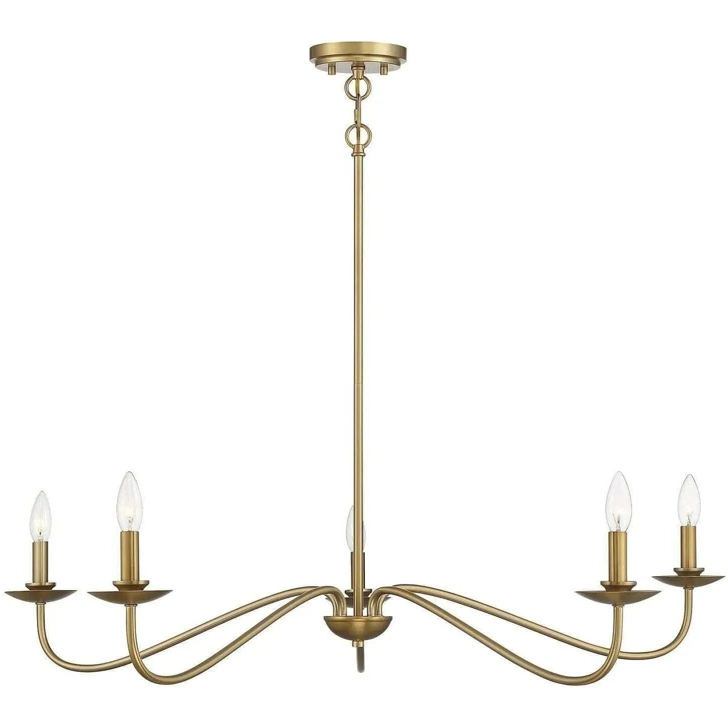 Meridian Lite Trends - Meridian Five Light Chandelier - M10085MBK | Montreal Lighting & Hardware