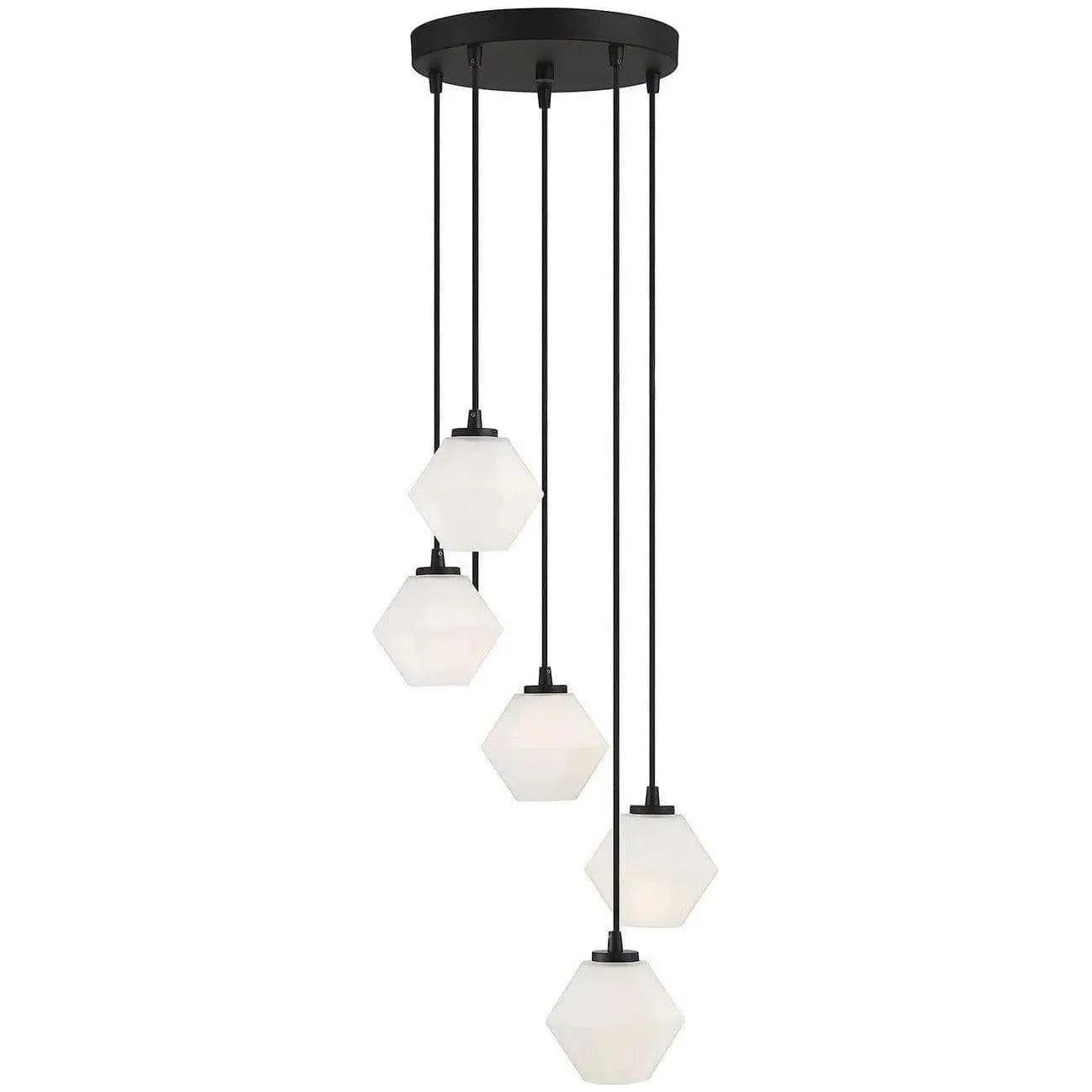 Meridian Lite Trends - Meridian Five Light Chandelier - M10094MBK | Montreal Lighting & Hardware