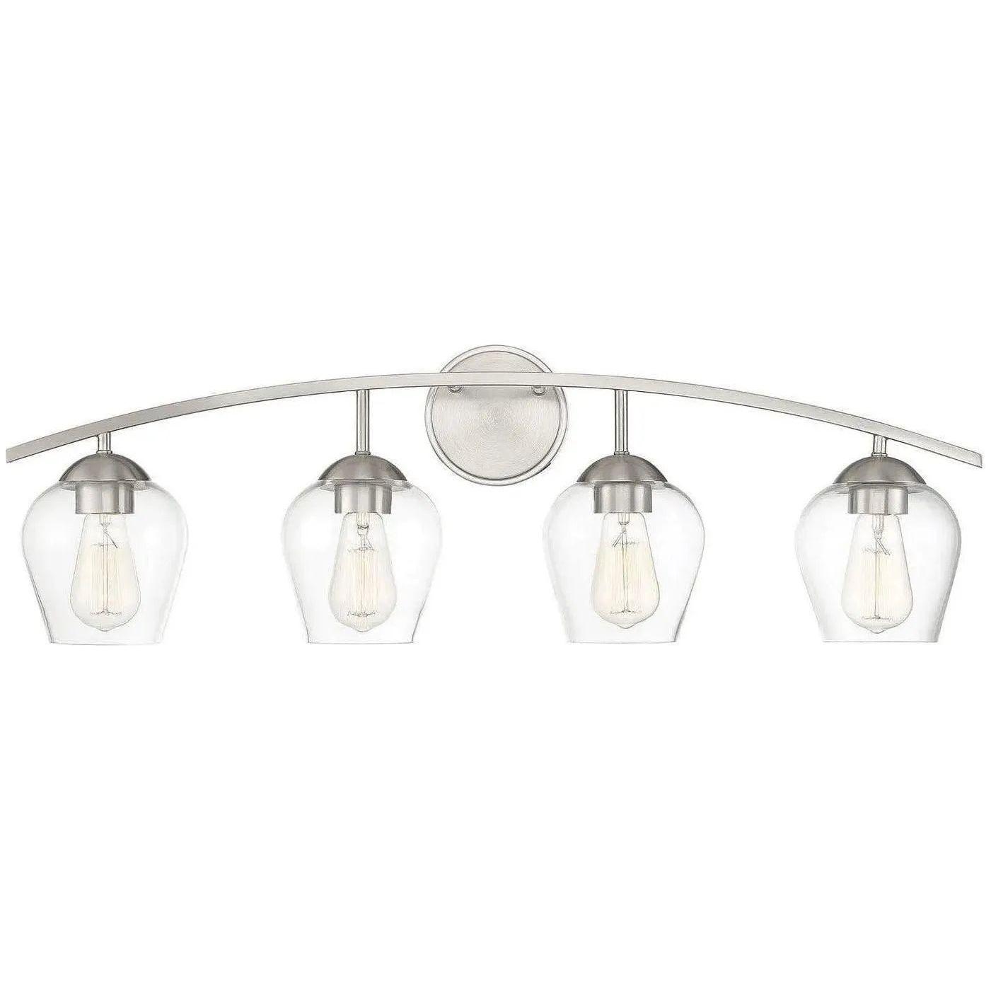 Meridian Lite Trends - Meridian Four Light Bath Bar - M80033BN | Montreal Lighting & Hardware