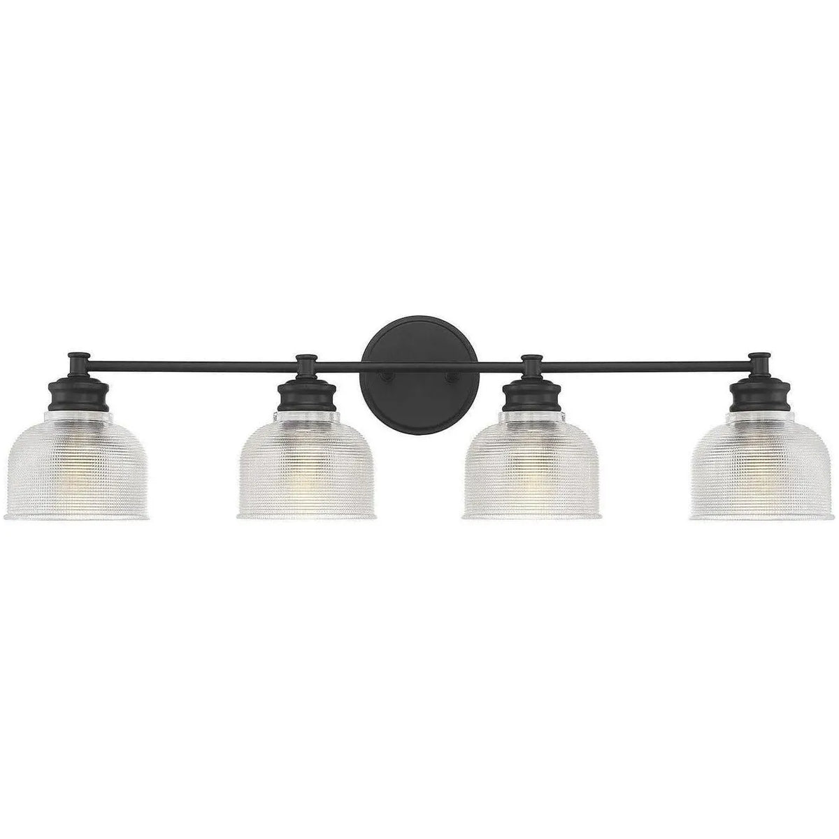 Meridian Lite Trends - Meridian Four Light Bath Bar - M80036MBK | Montreal Lighting & Hardware