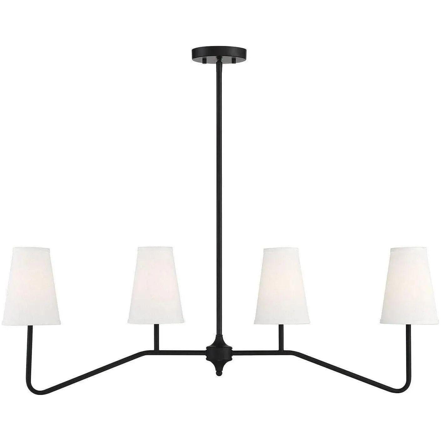 Meridian Lite Trends - Meridian Four Light Linear Chandelier - M10078BN | Montreal Lighting & Hardware