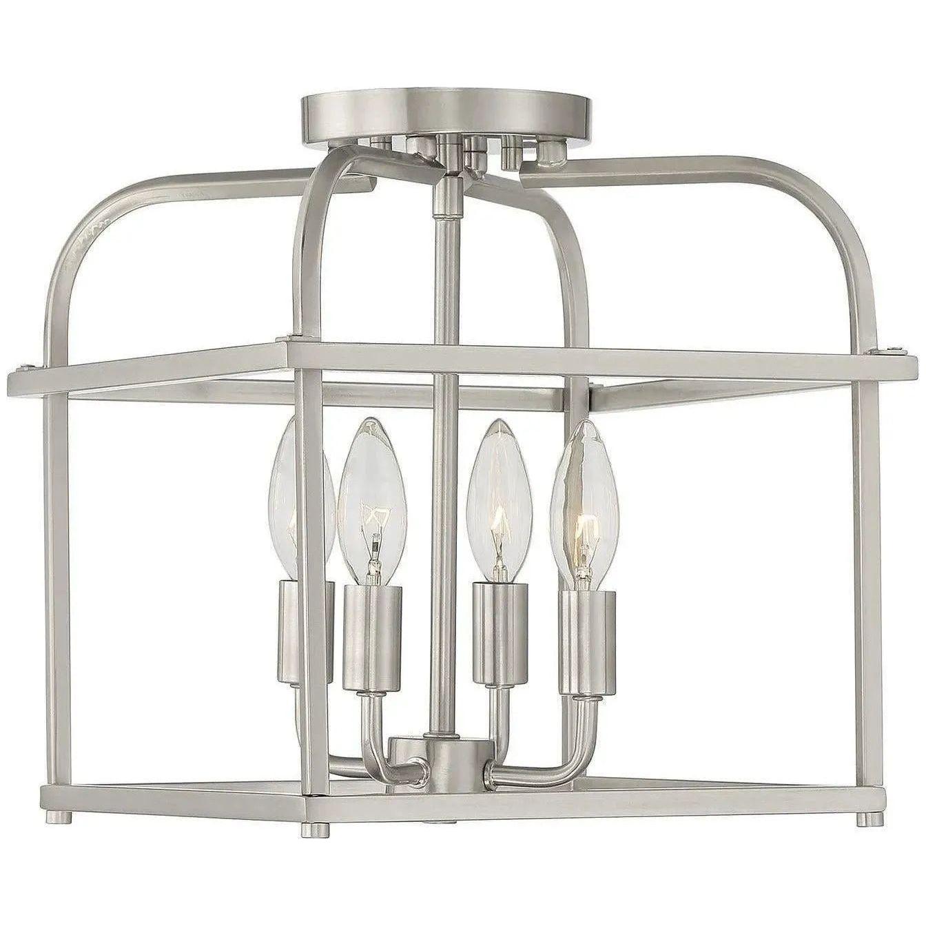 Meridian Lite Trends - Meridian Four Light Semi Flush Mount - M60061BN | Montreal Lighting & Hardware