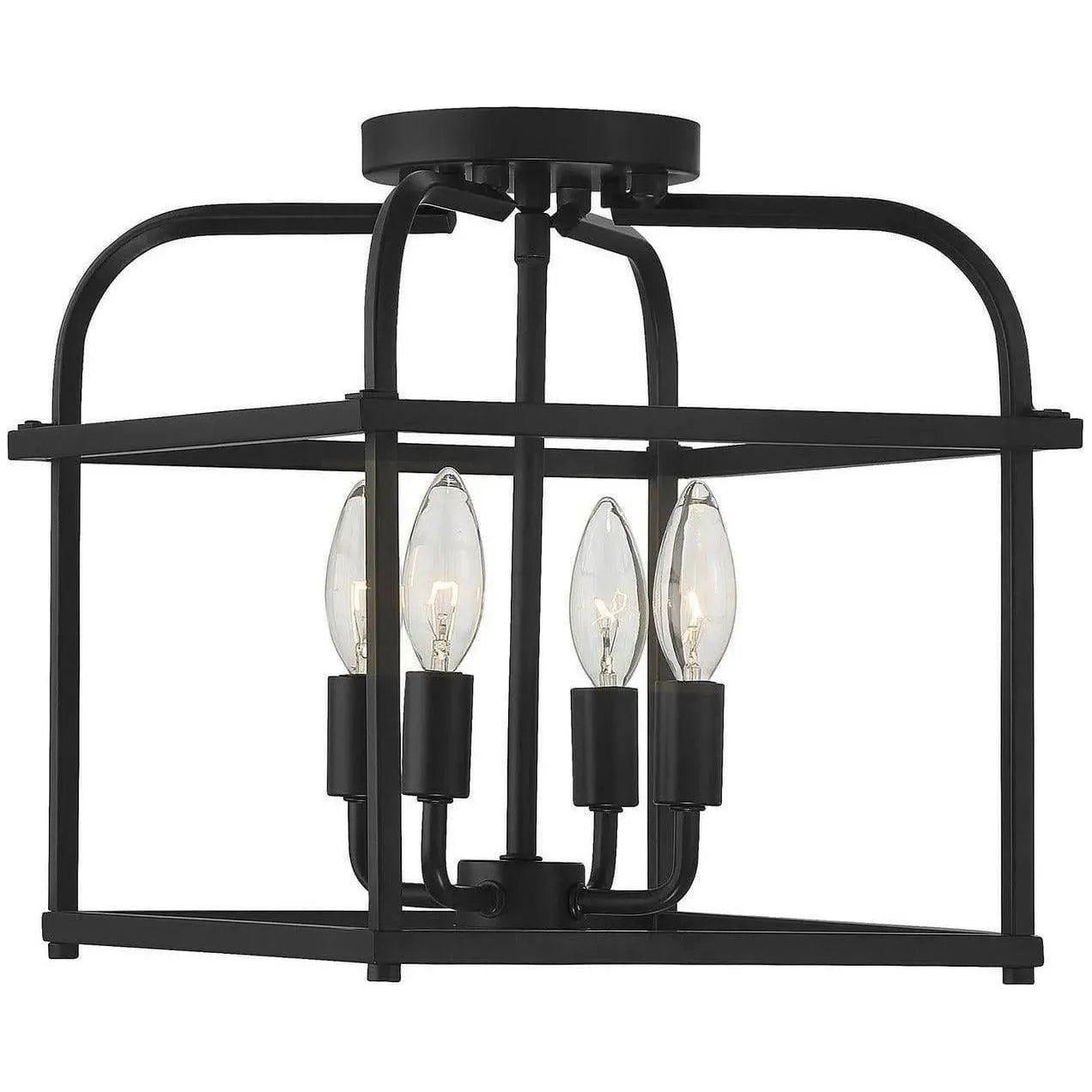 Meridian Lite Trends - Meridian Four Light Semi Flush Mount - M60061BN | Montreal Lighting & Hardware