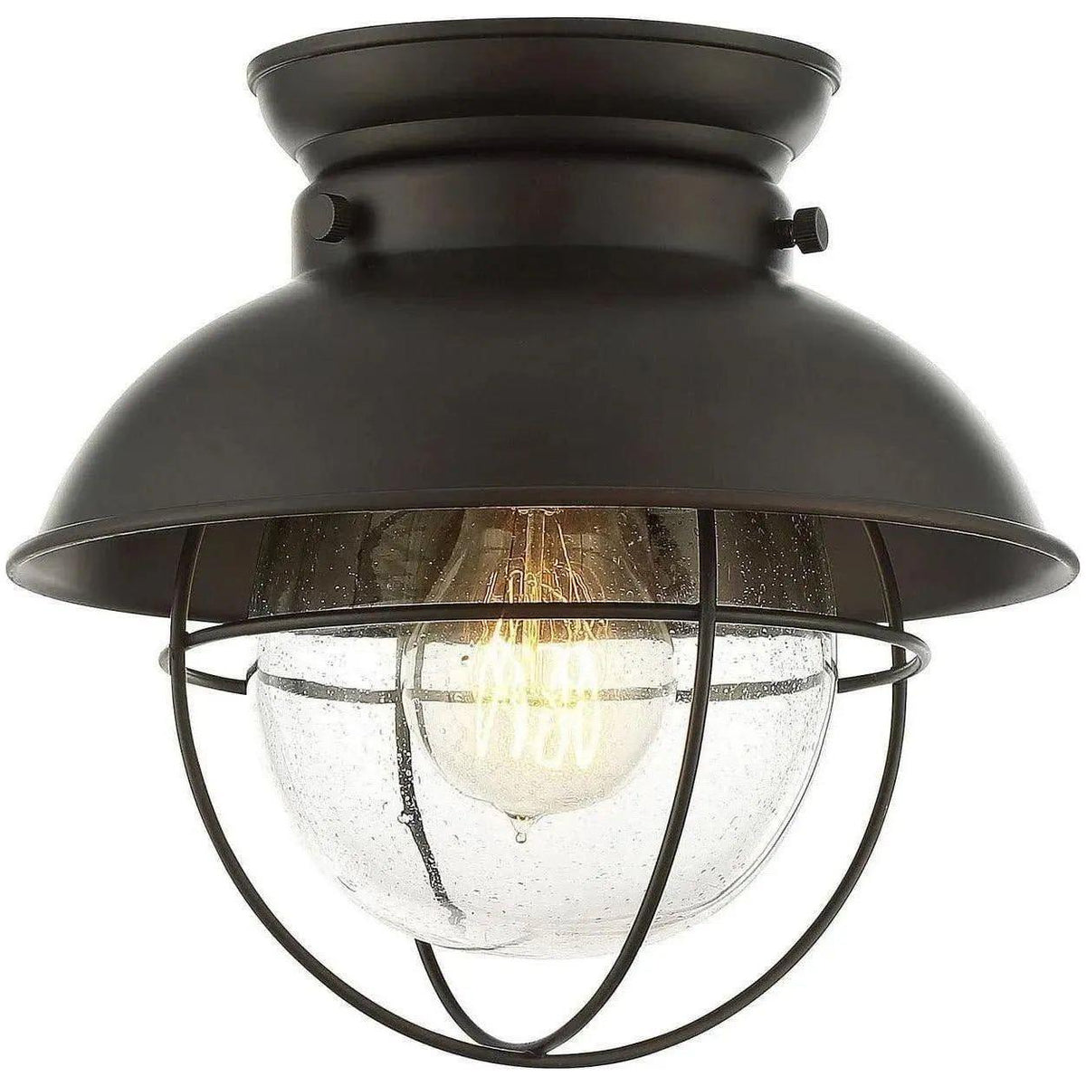 Meridian Lite Trends - Meridian One Light Flush Mount - M60009ORB | Montreal Lighting & Hardware