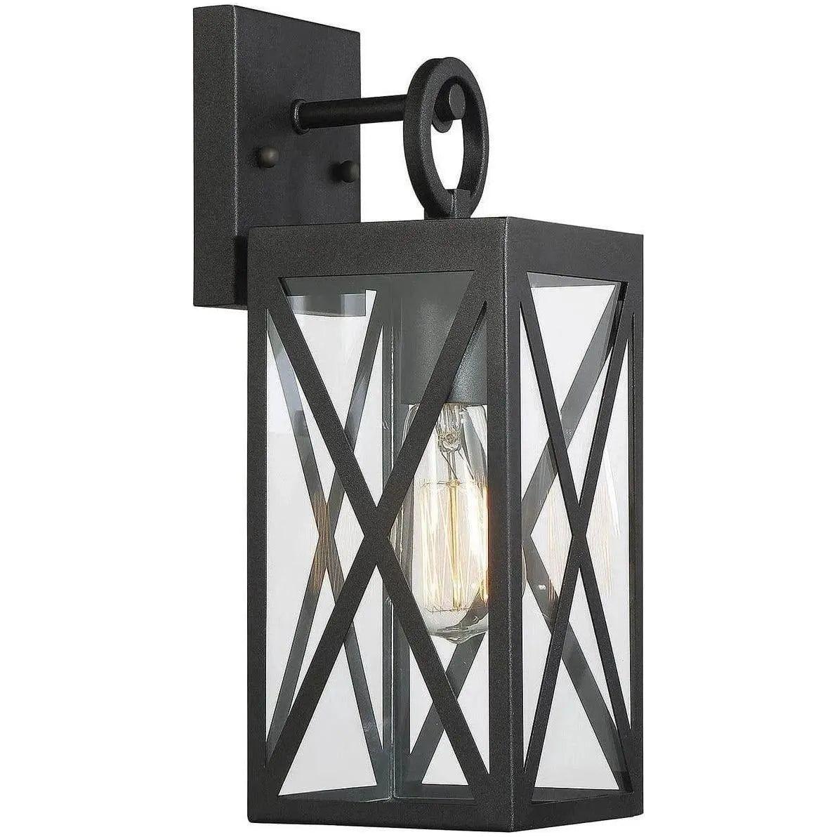 Meridian Lite Trends - Meridian One Light Outdoor Wall Sconce - M50027BK | Montreal Lighting & Hardware