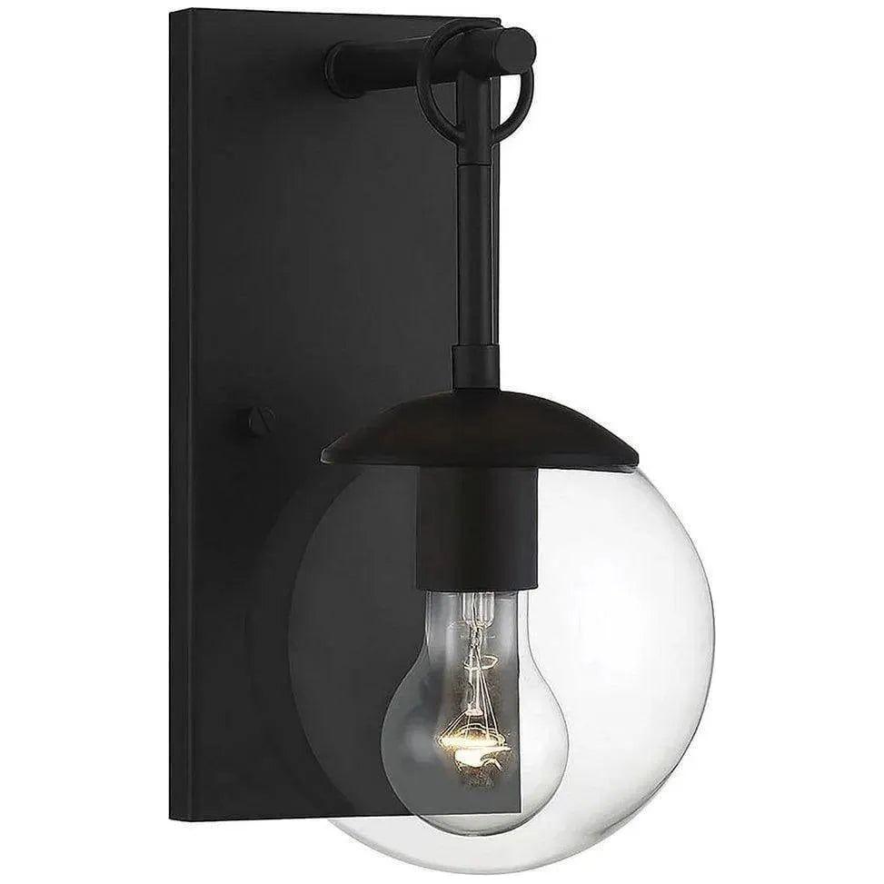 Meridian Lite Trends - Meridian One Light Outdoor Wall Sconce - M50029BK | Montreal Lighting & Hardware