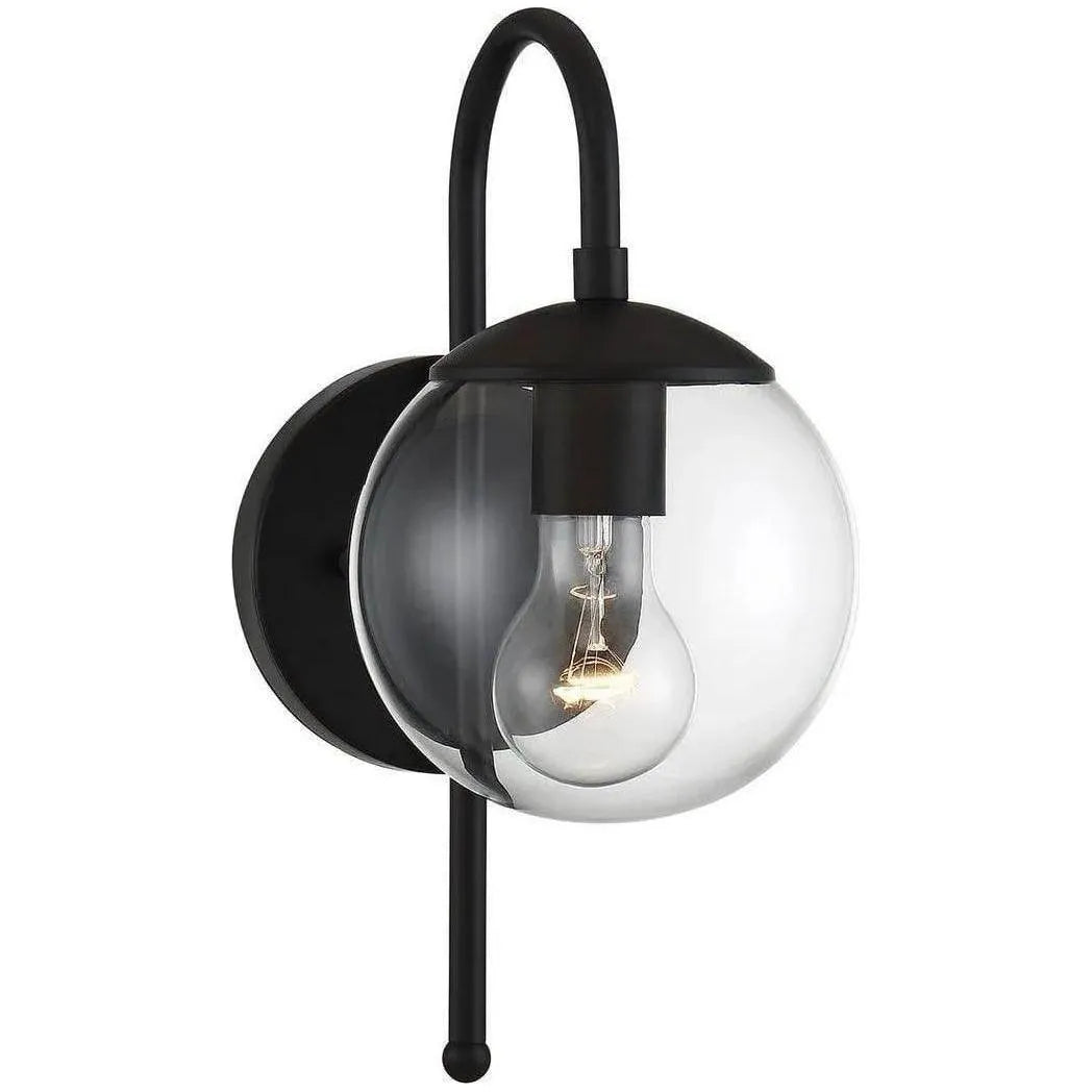 Meridian Lite Trends - Meridian One Light Outdoor Wall Sconce - M50030BK | Montreal Lighting & Hardware