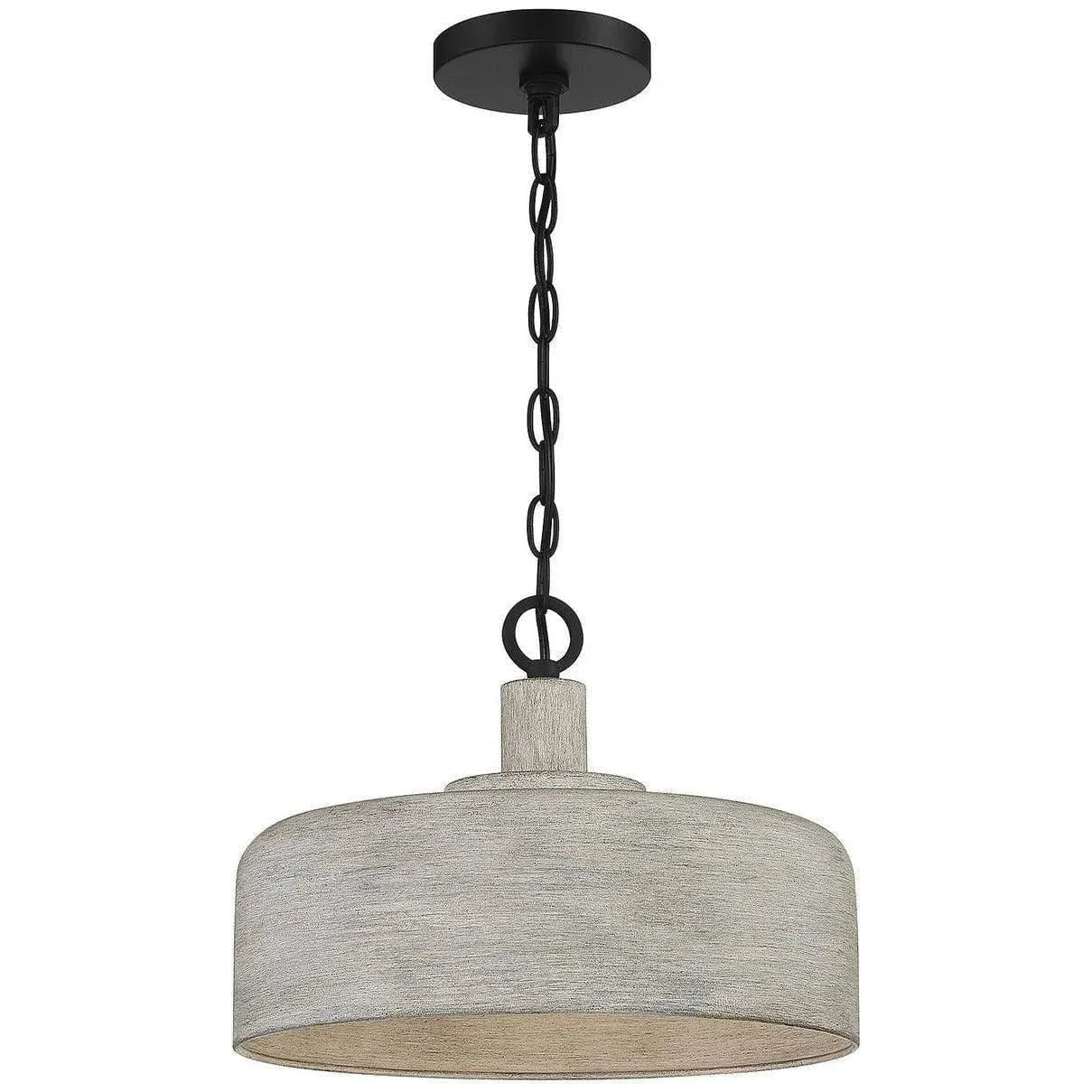 Meridian Lite Trends - Meridian One Light Pendant - M70103WGBK | Montreal Lighting & Hardware