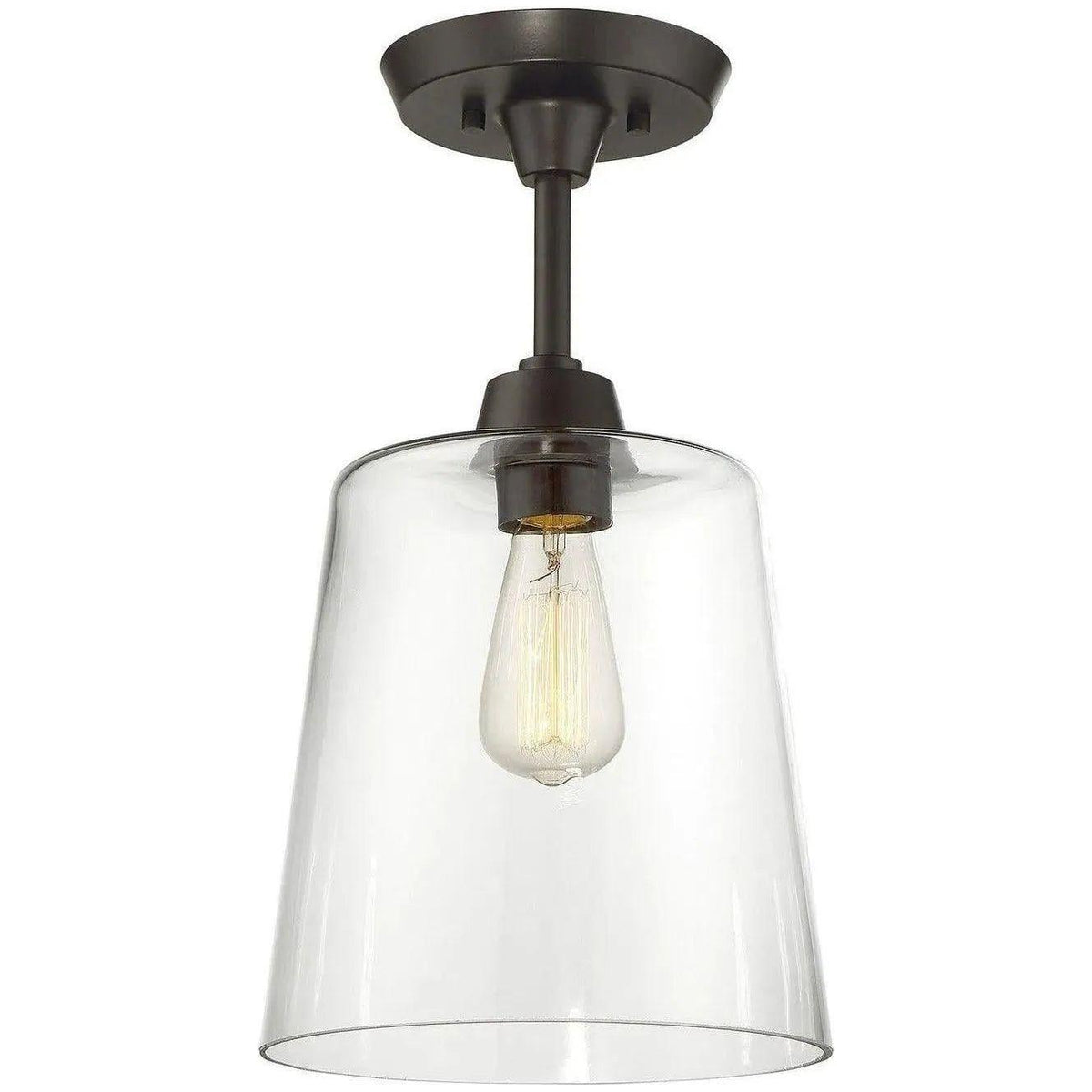 Meridian Lite Trends - Meridian One Light Semi Flush Mount - M60010ORB | Montreal Lighting & Hardware