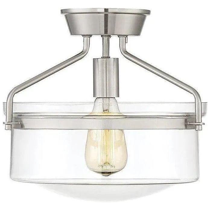 Meridian Lite Trends - Meridian One Light Semi Flush Mount - M60011BN | Montreal Lighting & Hardware