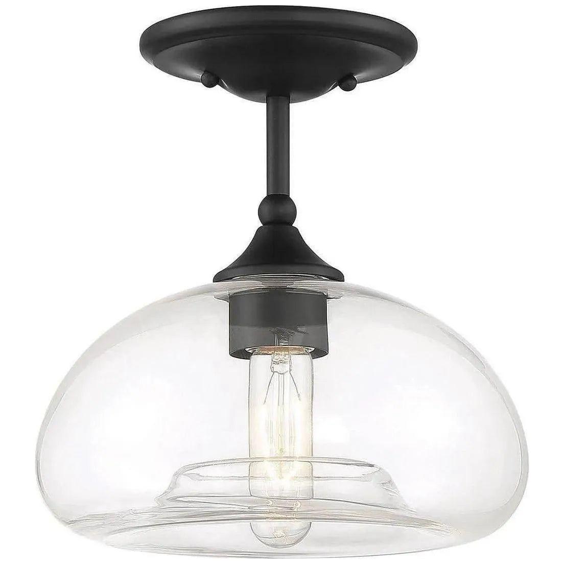 Meridian Lite Trends - Meridian One Light Semi Flush Mount - M60017BN | Montreal Lighting & Hardware