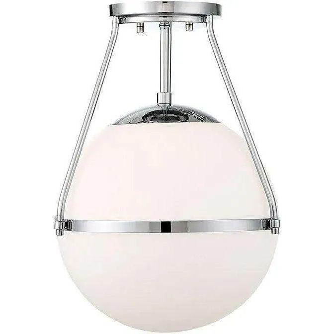 Meridian Lite Trends - Meridian One Light Semi Flush Mount - M60054CH | Montreal Lighting & Hardware