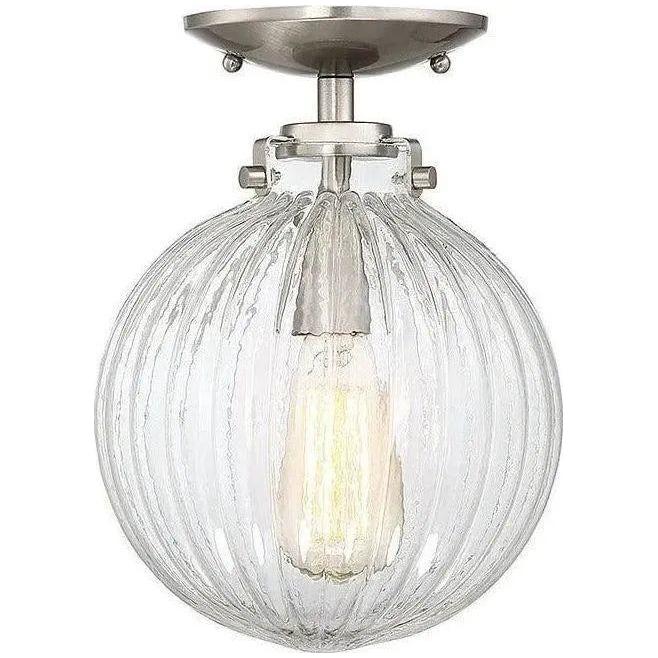 Meridian Lite Trends - Meridian One Light Semi Flush Mount - M60056BN | Montreal Lighting & Hardware