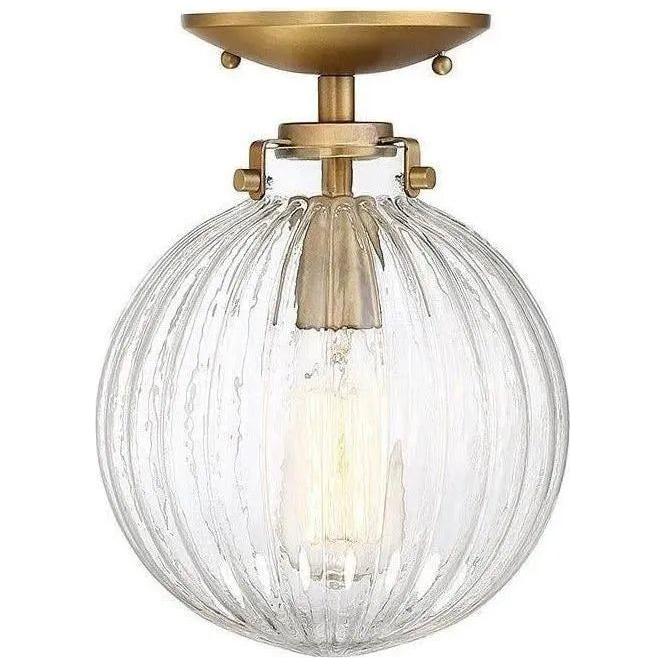 Meridian Lite Trends - Meridian One Light Semi Flush Mount - M60056BN | Montreal Lighting & Hardware