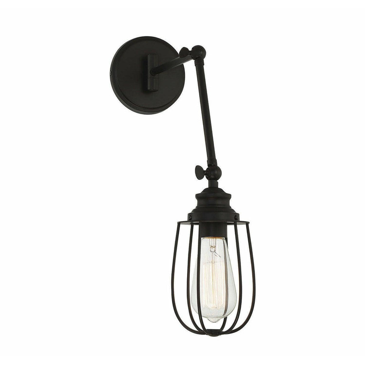 Meridian Lite Trends - Meridian One Light Wall Sconce - M90022MBK | Montreal Lighting & Hardware