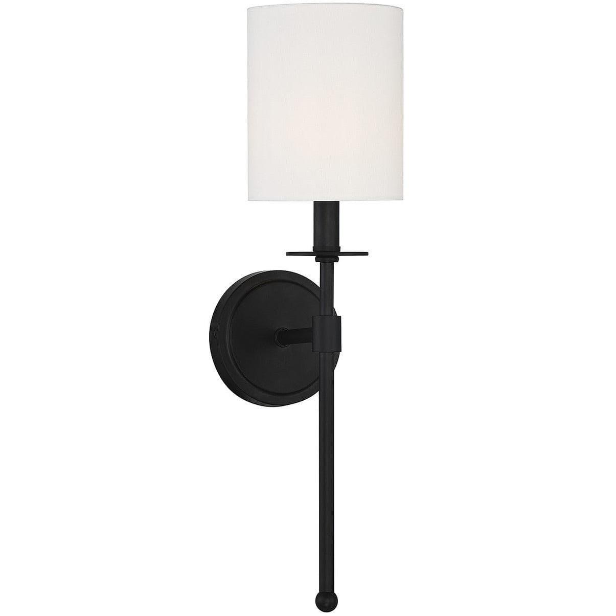 Meridian Lite Trends - Meridian One Light Wall Sconce - M90057MBK | Montreal Lighting & Hardware