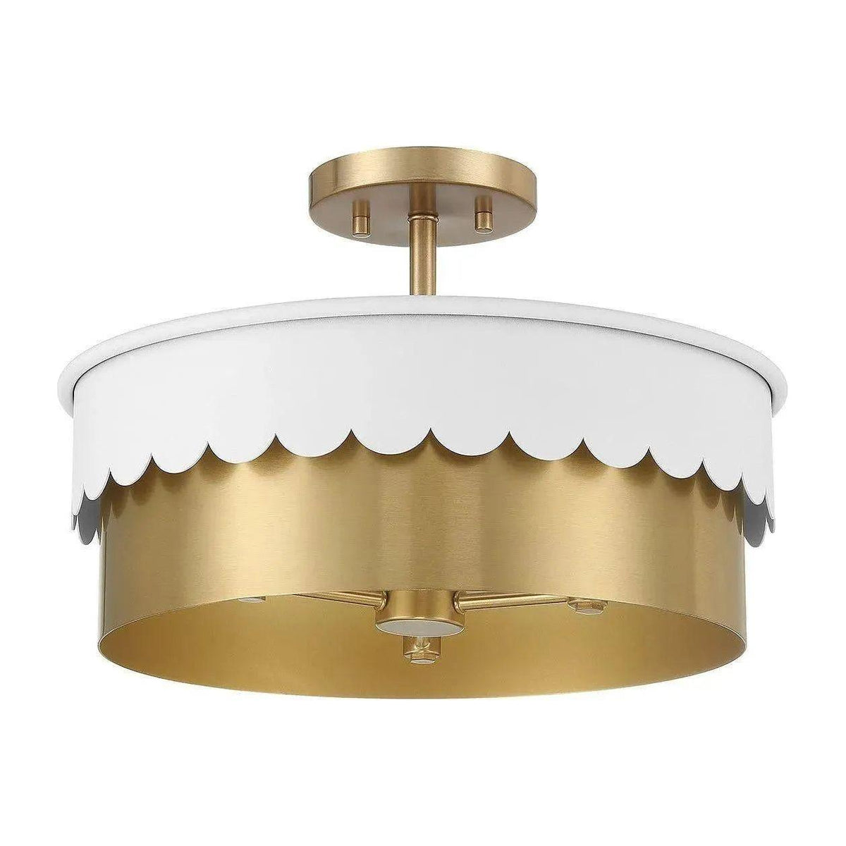 Meridian Lite Trends - Meridian Semi-Flush Mount - M60072WHNB | Montreal Lighting & Hardware