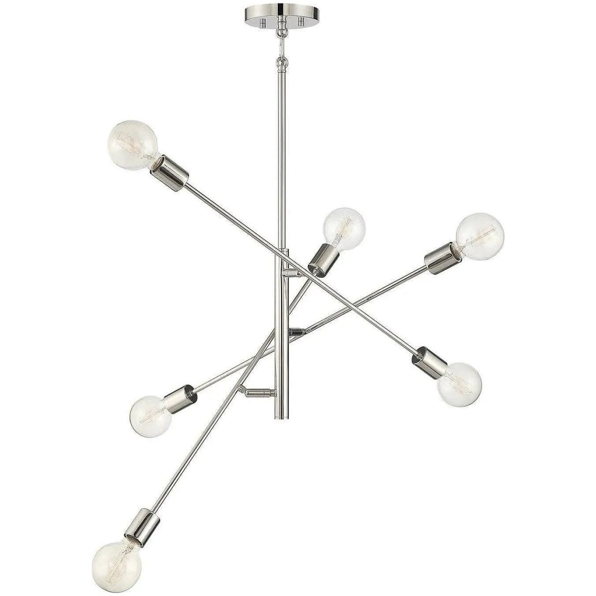 Meridian Lite Trends - Meridian Six Light Chandelier - M10084PN | Montreal Lighting & Hardware