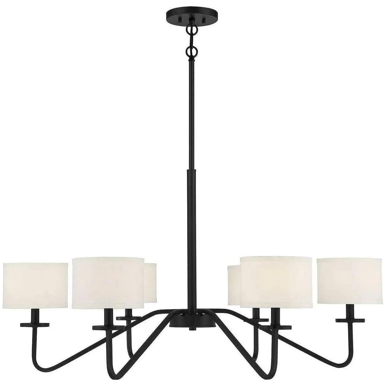 Meridian Lite Trends - Meridian Six Light Chandelier - M10092MBK | Montreal Lighting & Hardware