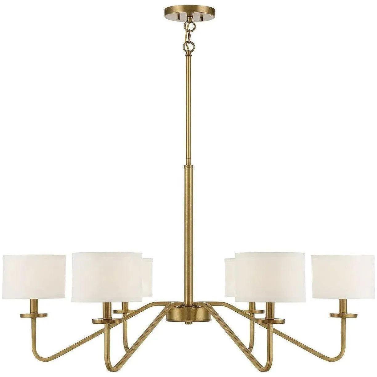 Meridian Lite Trends - Meridian Six Light Chandelier - M10092MBK | Montreal Lighting & Hardware
