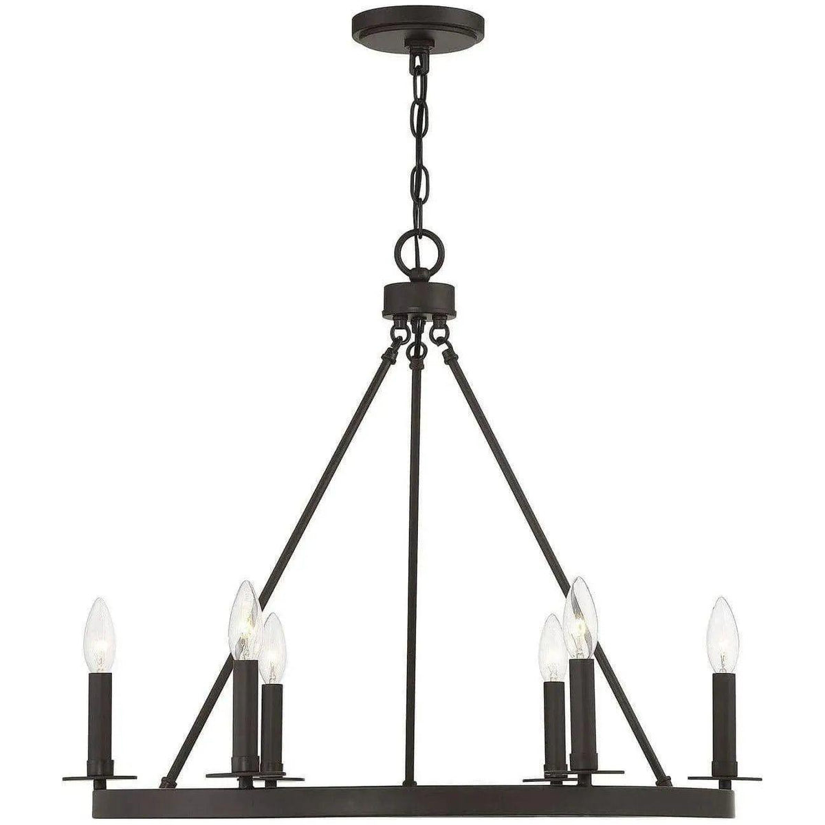Meridian Lite Trends - Meridian Six Light Chandelier - M10093ORB | Montreal Lighting & Hardware