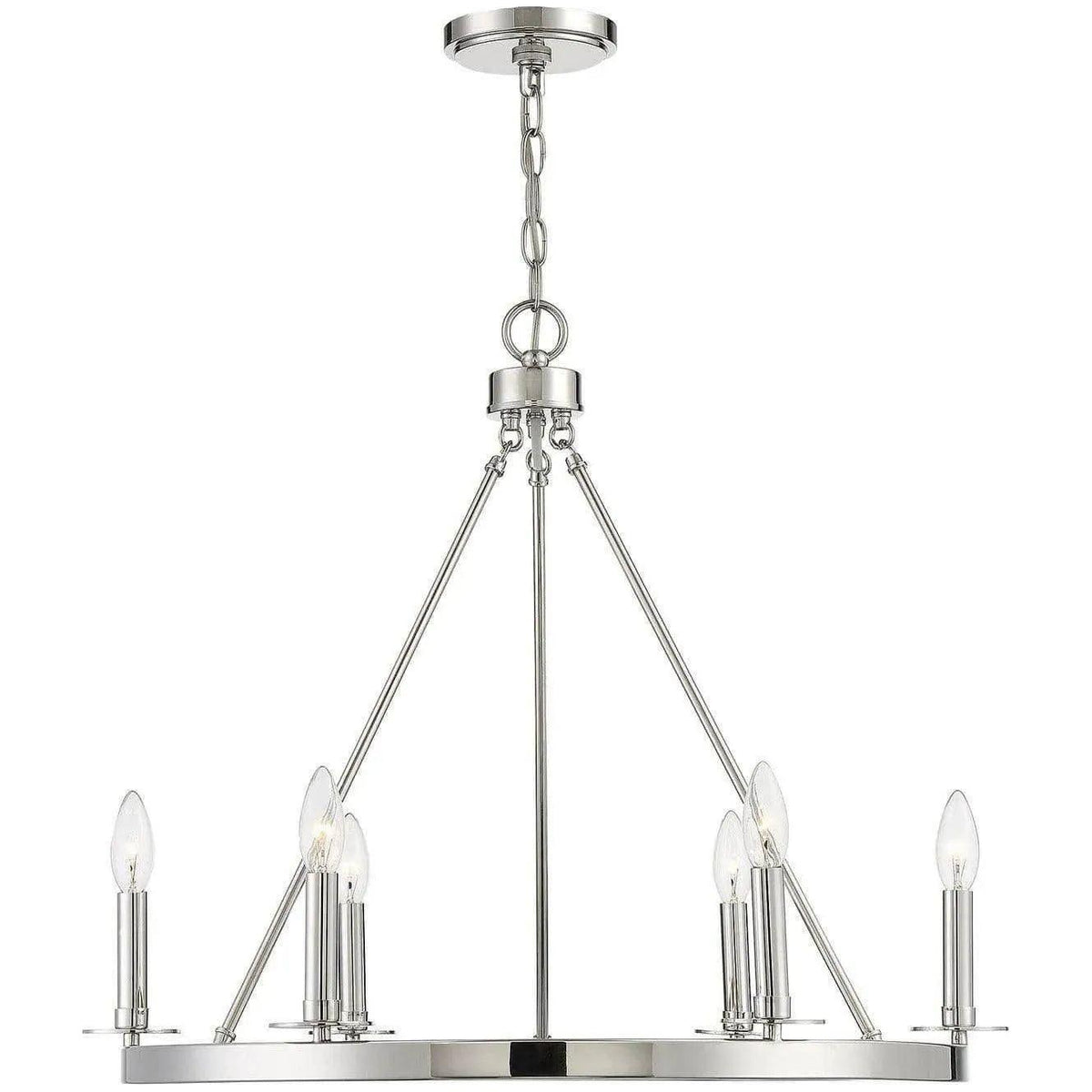 Meridian Lite Trends - Meridian Six Light Chandelier - M10093PN | Montreal Lighting & Hardware