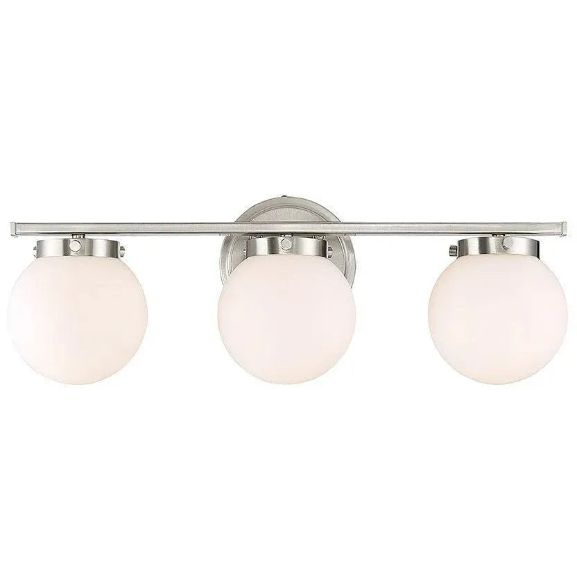 Meridian Lite Trends - Meridian Three Light Bath Bar - M80023BN | Montreal Lighting & Hardware