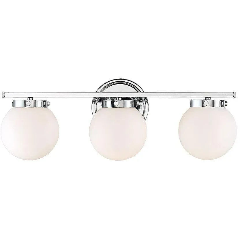 Meridian Lite Trends - Meridian Three Light Bath Bar - M80023BN | Montreal Lighting & Hardware