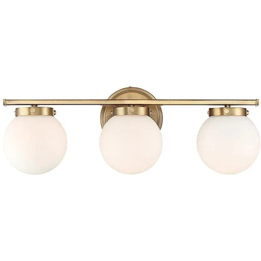 Meridian Lite Trends - Meridian Three Light Bath Bar - M80023NB | Montreal Lighting & Hardware