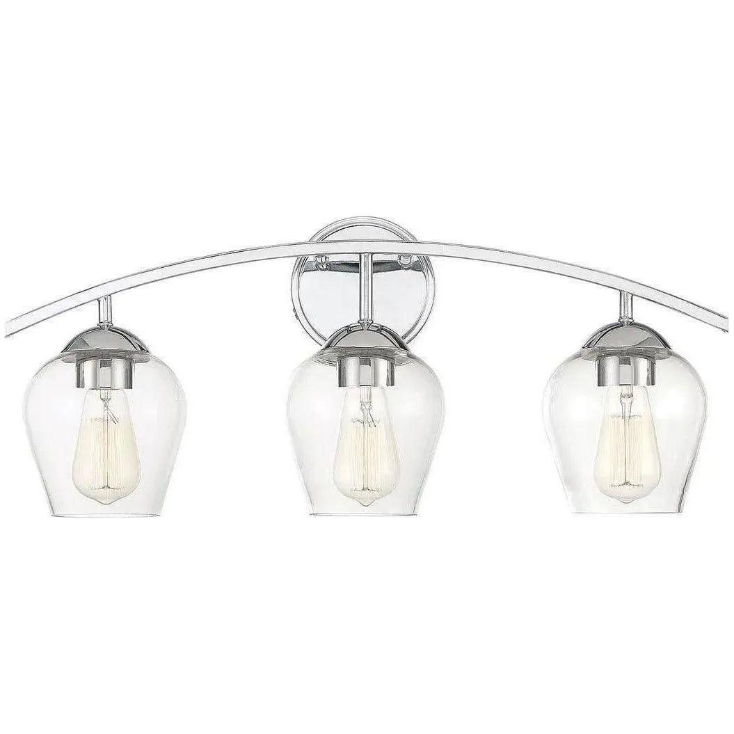 Meridian Lite Trends - Meridian Three Light Bath Bar - M80032CH | Montreal Lighting & Hardware