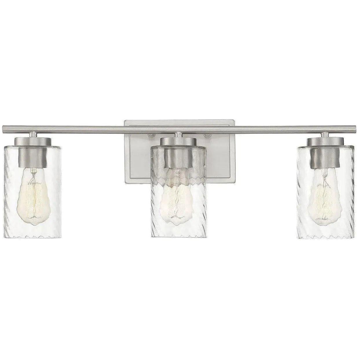 Meridian Lite Trends - Meridian Three Light Bath Bar - M80038BN | Montreal Lighting & Hardware