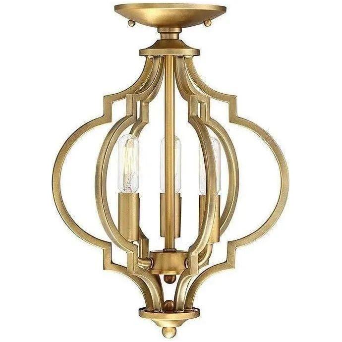 Meridian Lite Trends - Meridian Three Light Semi Flush Mount - M60055NB | Montreal Lighting & Hardware