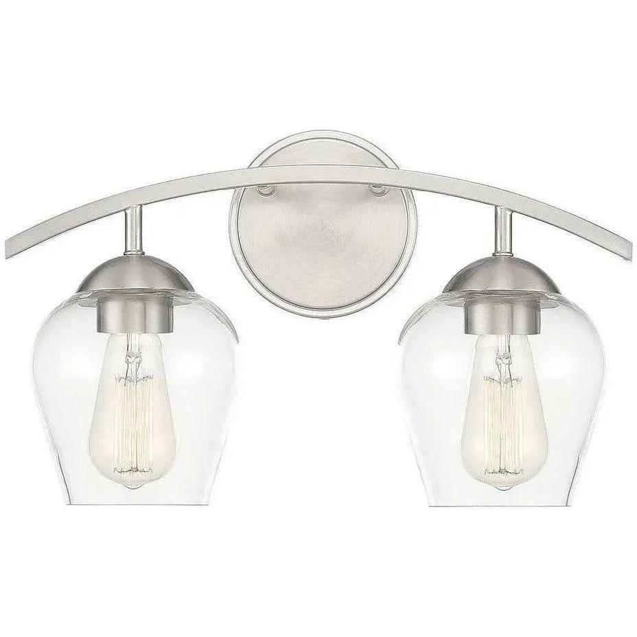 Meridian Lite Trends - Meridian Two Light Bath Bar - M80031BN | Montreal Lighting & Hardware