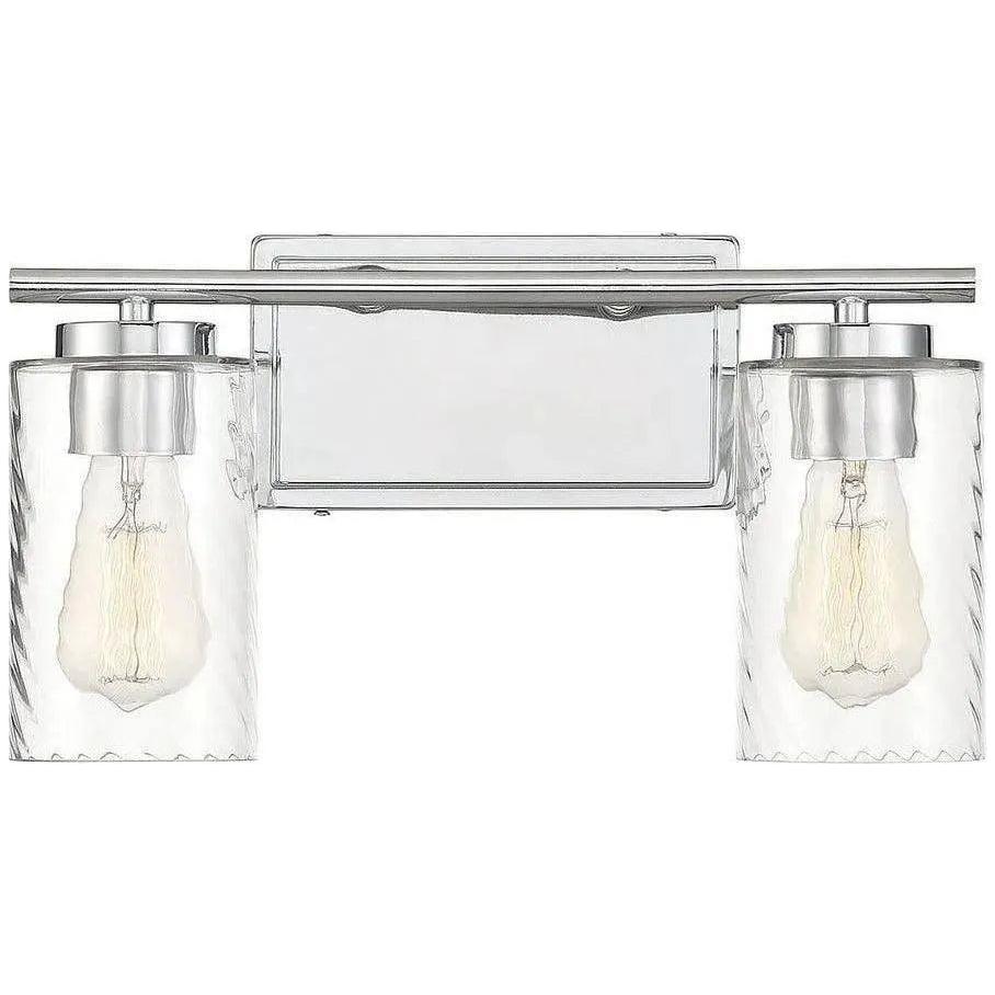 Meridian Lite Trends - Meridian Two Light Bath Bar - M80037BN | Montreal Lighting & Hardware