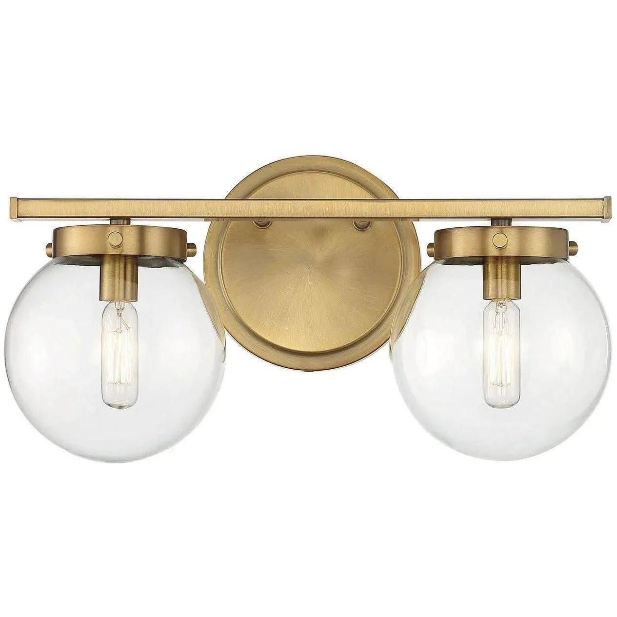 Meridian Lite Trends - Meridian Two Light Bath Bar - M80046MBK | Montreal Lighting & Hardware
